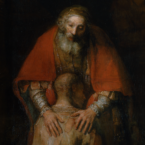 Rembrandt: Il ritorno del figliol prodigo. Padre