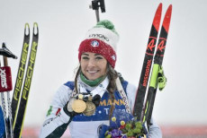 Dorothea Wierer campionessa del monde di Biathlon.