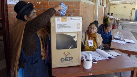Bolivia, un'immagine delle passate votazioni.