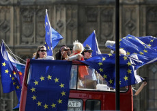 Brexit: manifestazione a Londra di britannici a favore dell'Europa.