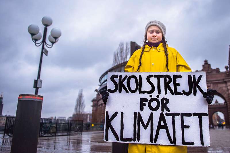Greta Thunberg, i primi sit-in in solitaria.