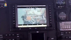 Fermo immagine video dell'intervento della Marina Militare dopo l'incidente sulla piattaforma.