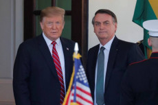 I presidenti Donald Trump e Jair Bolsonaro.