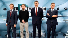 I candidati per le elezioni in Spagna: Sánchez, Rivera, Casado, Iglesias
