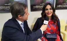 Maria Grazia Cucinotta al microfono del nostro corrispondente Emilio Buttaro