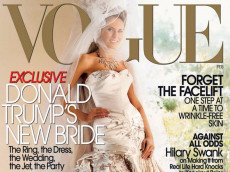 Melania Trump sulla copertina di Vogue nel 2005, quando ha sposato Trump.