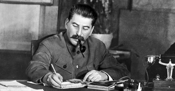 Joseph Stalin in una foto d'epoca.