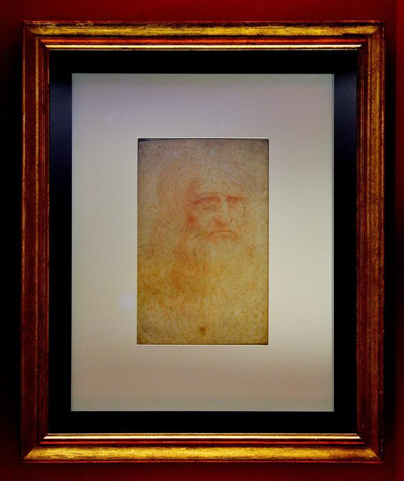 Il disegno noto come autoritratto di Leonardo da Vinci, di proprietà della Biblioteca Reale di Torino.