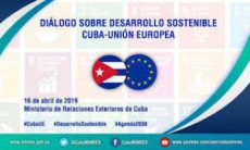 Cuba: Il logo del "Dialogo sullo sviluppo sostenibile"