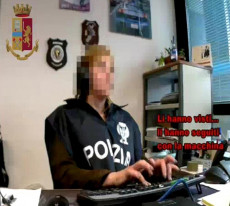 Fermo immagine del video della Polizia di Stato relativo all'operazione denominata "Errore fatale", contro la cosca Mancuso della 'ndrangheta.
