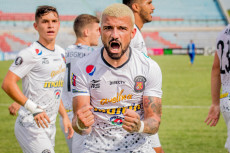 I giocatori del Caracas esultano dopo un gol