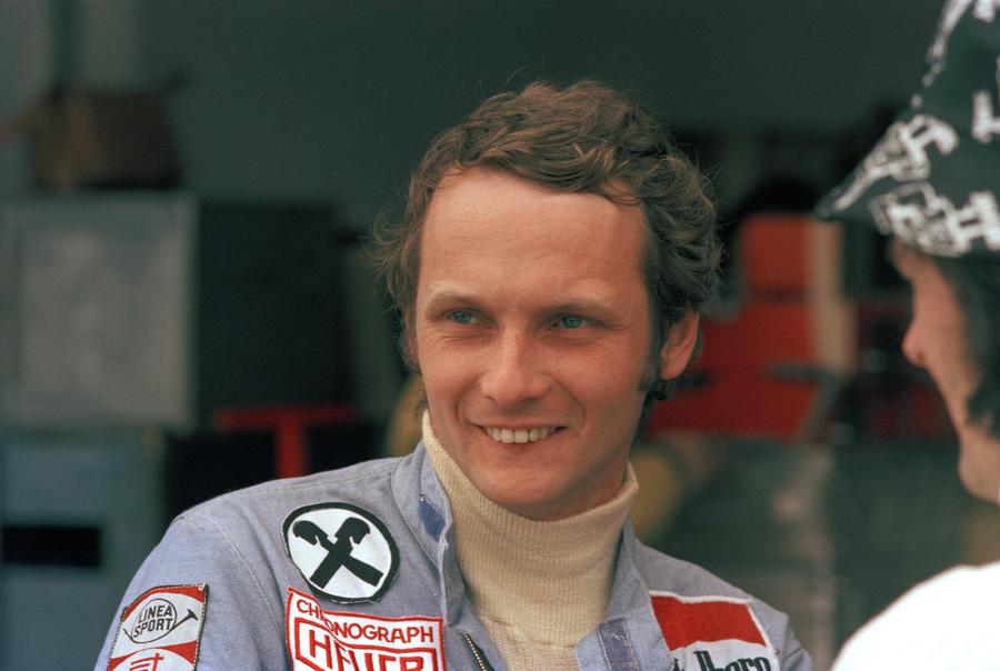 Una foto di Niki Lauda ai tempi del Gran Premio d'Argentina.