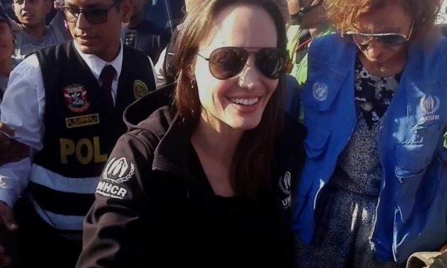 Angelina Jolie, inviata speciale dell'Alto Commissariato delle Nazioni Unite per i rifugiati (Unhcr)