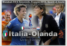 Mondiali donne: il tabellone della partita Italia-Olanda.