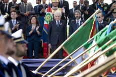 Il Presidente della Repubblica Sergio Mattarella in occasione della Rivista Militare per la Festa Nazionale della Repubblica, 2 giugno 2019.