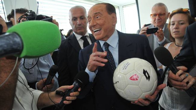 Berlusconi alla presentazione del Monza Calcio