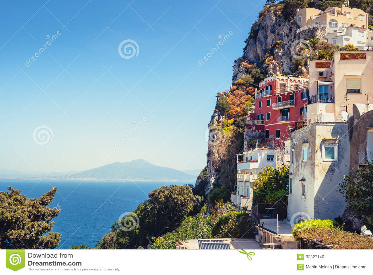 Case sull' isola di Capri