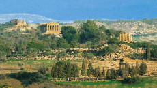 Una vista della Valle dei Templi.