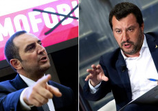 Nell'immagine, a sinistra il sottosegretario Spadafora e a destra il vice premier e ministro dell'Interno Matteo Salvini.