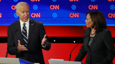Biden e Harris nel dibattito