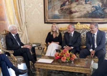Ricardo Merlo e la delegazione del MAIE a colloquio con il Presidente Sergio Mattarella.