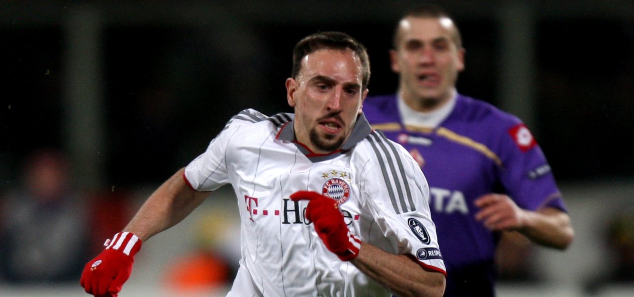 Franck Ribery quando giocava per il Bayern Monaco.