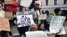 Studenti e lavoratori scesi in piazza a difesa del clima venerdí scorso a Torino.