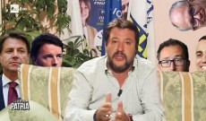 Il leader della Lega Matteo Salvini in un fermo immagine tratto da un video pubblicato su Instagram