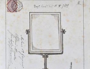 Specchio usato per il primo selfie della storia scattato a Cremona nel 1875 da Giovanni Gualazzi.