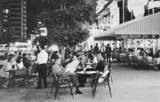 Una foto del Gran Caffè in Sabana Grande (Caracas) negli anni '50.