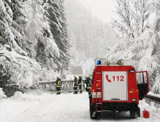 I vigili del fuoco sono stati impegnati in diversi interventi a causa delle abbondanti nevicate in Sud Tirolo,