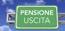 Un poster sulle pensioni anticipate previste nella Quota 100.