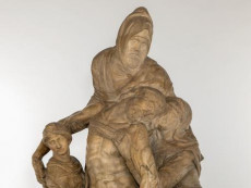 Particolare della Pietà di Michelangelo Buonarroti.