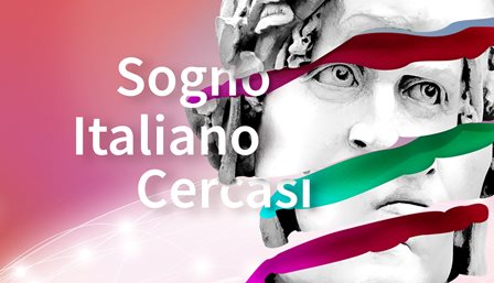 Un particolare del poster dedicato al concorso "Sogno Italiano Cercasi"