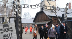 In visita ad Auschwitz nel Giorno della Memoria.