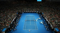 Il campo da tennis di Melbourne dove si gioca l'Open Australia.