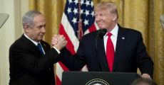 Il Presidente americano Donald J. Trump con il Primoministro d'Israele Benjamin Netanyahu.
