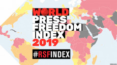 Mappa della libertà di stampa secondo RSF.