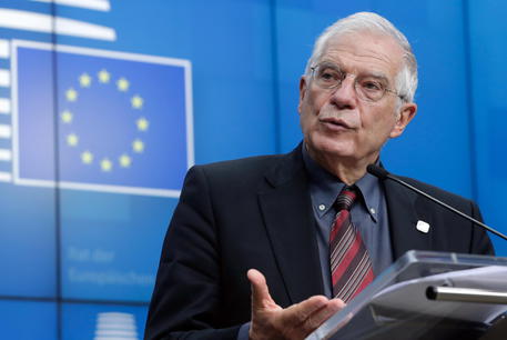 L'Alto rappresentante dell'Ue Josep Borrell da una conferenza stampa al termine del Consiglio Esteri dell'Unione Europea a Bruxelles, Belgio.