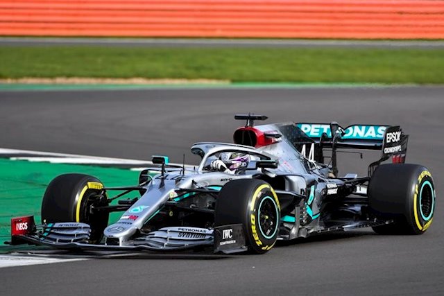 La nuova vettura Mercedes W11 di Formula 1.