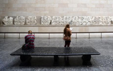 I marmi del Partenone nel British Museum.
