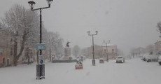 Torna l'inverno, nevicata a Cansano (L'Aquila).