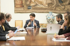 A Palazzo Chigi la riunione dei capidelegazione presieduta dal premier Giuseppe Conte per discutere delle misure sul coronavirus,