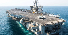 La portaerei Uss Theodore Roosevelt, della Marina americana.