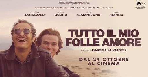 Il cartellone del film "Tutto il mio folle amore" di Gabriele Salvatores