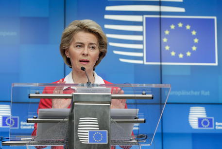 La Presidente del Consiglio europeo Ursula Von Der Leyen.