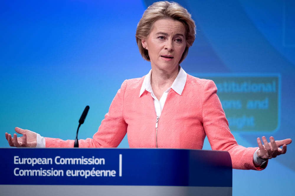 La presidentessa della Commissione Ue, Ursula von der Leyen.