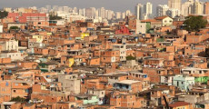 La favela di Paraisopolis a Sao Paulo, Brasile.