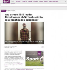 L'intelligence irachena ha arrestato Abdulnasser al-Qirdash, candidato favorito a succedere ad Abu Bakr al-Baghdadi come califfo dello Stato islamico. Lo riferisce al Arabiya online, citando quanto fatto sapere dai servizi iracheni ai media locali.