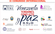 Il cartellone del Congreso Internacional Venezuela